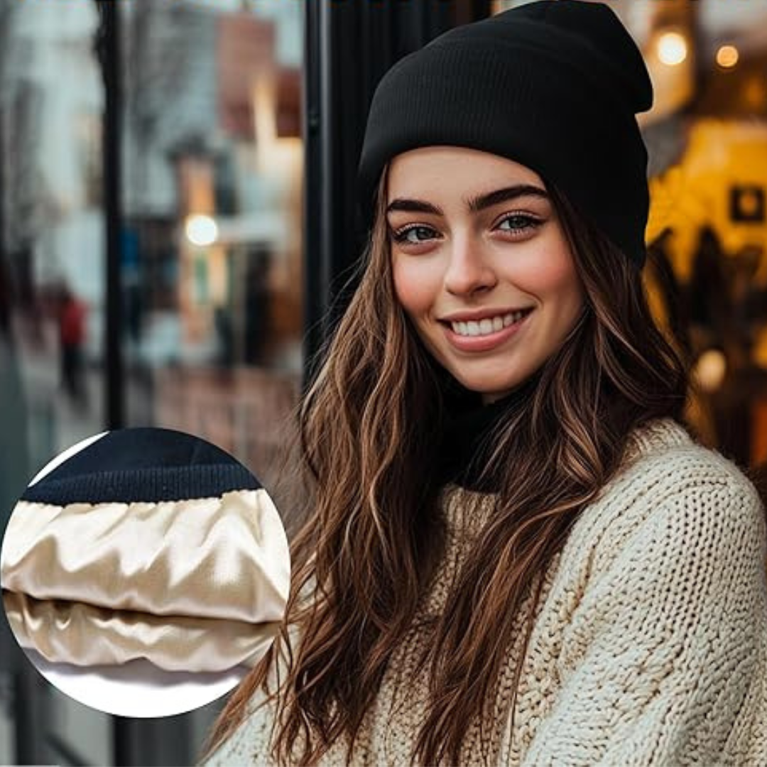 Satin-Lined Anti-Frizz Beanie