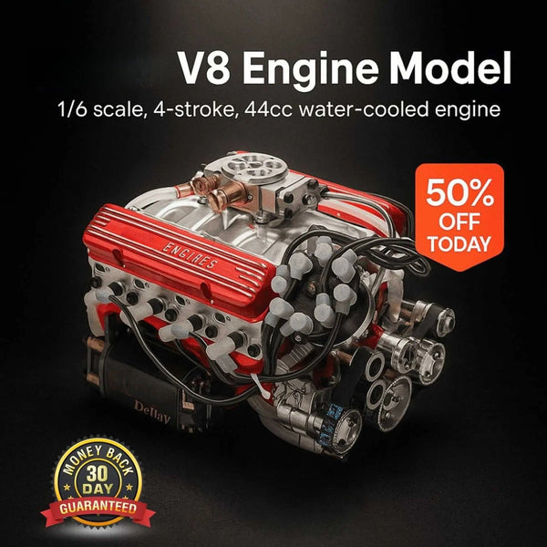Working V8 Engine Model Kit
