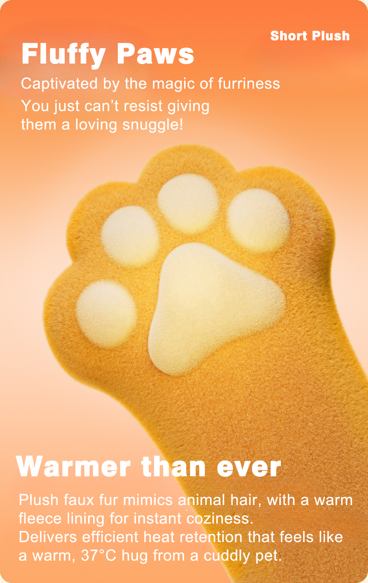 Cozy Cat Paw Fleece Booties