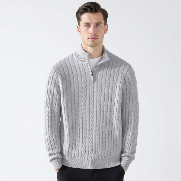 Everyday Classic Cable Half-Zip Sweater