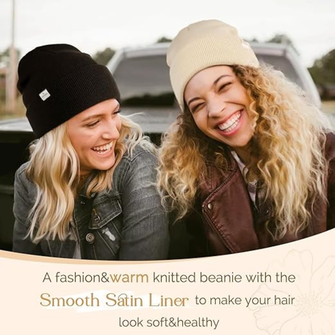 Satin-Lined Anti-Frizz Beanie