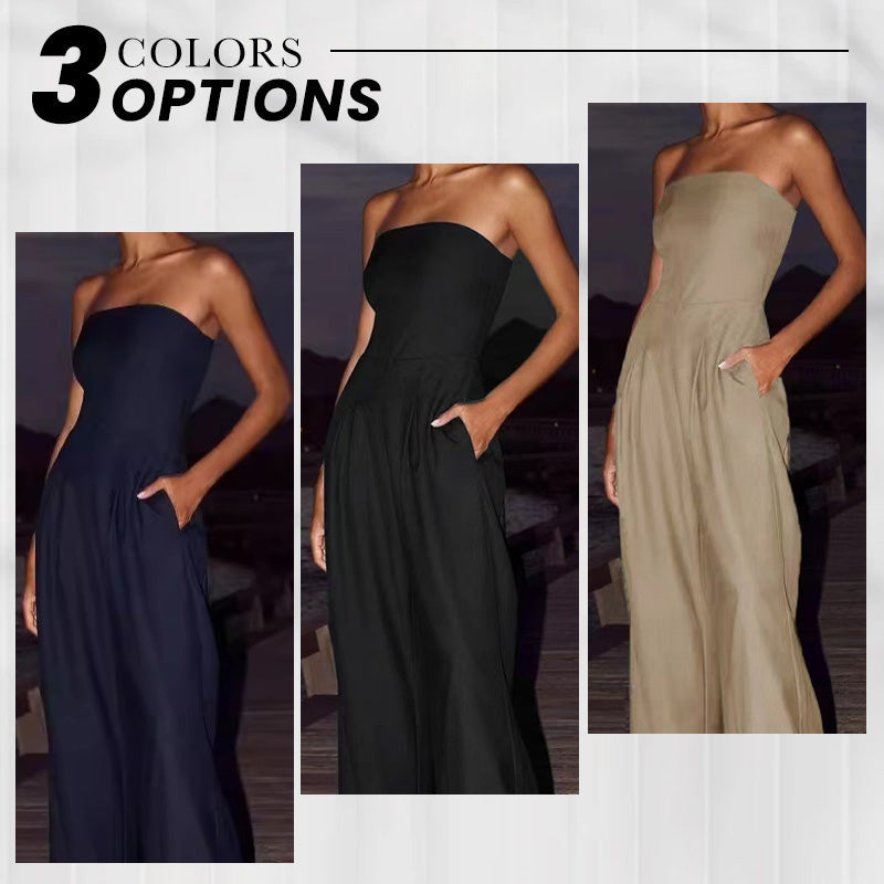 🎉50% OFF🥳Women's Strapless Jumpsuit With Pockets